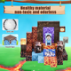 Магнитный конструктор Minecraft 100 шт + ПОДАРОК 3 фигурки по игре Майнкрафт Вулканичное оружие Mk001015 - изображение 4