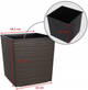 Doniczka z wkładem Kadax Mokka 25 cm (5903699420560) - obraz 2