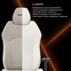 Геймерское игровое кресло с регулированной глубиной сидения GamePro GC760LG Light Grey Fabric - изображение 16
