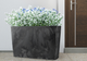Садове кашпо зі вставкою Kadax з бетонним візерунком Чорне 19x56 cm (5903699495551) - зображення 4