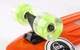 Скейт пенни борд Penny Fish Skateboards 405-3 со светящимися колесами Orange-Green - изображение 4