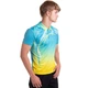 Футболка поло спортивная мужская Zelart Fit 7321 размер XL (48-50) Blue-Yellow - изображение 3