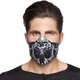 Маска полулицевая ветрозащитная для лица SP-Sport Action 0301 Black-Grey - изображение 1
