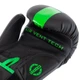 Перчатки для бокса и единоборств на липучке Core Boxing 8540 Black-Green 12 унций - изображение 5