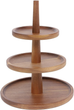 Patera HOMLA Mooka trzypoziomowa z drewna akacjowego 32 x 25 cm (5904183838687) - obraz 1