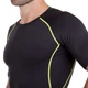 Футболка компрессионная мужская Zelart Lidong Heroe 1103 размер 3XL (52-54) Black-Green - изображение 5