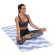 Полотенце для йоги (коврик для йоги) YOGA TOWEL Y-YGT 75 см x 186 см белый-синий - изображение 2