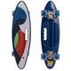 Скейт Пенни Борд Penny My Go Cruiser круизер с ручкой Profi 31B-1 синий со светящимися колесами - изображение 1
