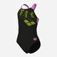 Детский сплошной купальник для девочки Arena Tales Swimsuit V Back 009085-590 128 см Черный с розовым (3468337622420) - изображение 8