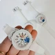 Дитячий годинник з Ельзою LED підсвічування, Білий, 18 см - зображення 2