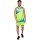 Форма для легкой атлетики мужская Zelart Lidong 8311 размер M (150-160см) Green-Blue - изображение 5