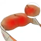 Массажер роликовый Massager of neck kneading Shiatsu для шеи, спины и всего тела с подогревом бежевый - изображение 6