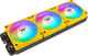 Zestaw wentylatorów Thermaltake CT120 EX ARGB Sync (3-Fan Pack) Bumblebee (CL-F215-PL12BB-A) - obraz 2