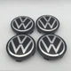 Колпачки на титаны "VW" (56/52мм) черные нового образца (6CD601171) - изображение 1