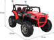 Buggy elektryczny dla dzieci Ramiz SuperStar Czerwony (5903864907933) - obraz 2