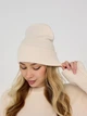 Вязаная шапка бини Лопата NEW One-size Светло-бежевый - изображение 7