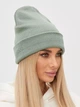 Вязаная шапка бини Лопата NEW One-size Фисташковый - изображение 2