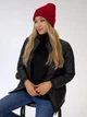Вязаная шапка бини Лопата NEW One-size Красный - изображение 5