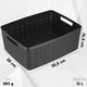 Koszyk na drobiazgi Curver 12 l Ciemno-szary (3253921905078) - obraz 5