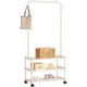 Вешалка-стойка для одежды и обуви Multifunctional Shoe & Hat Rack 56 х 34.5 х 162 см (R93316) Белый - изображение 1
