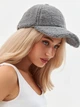 Плюшевая кепка без логотипа Барашек One-size 55-59 см Серый - изображение 2
