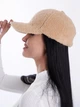 Плюшевая кепка без логотипа Барашек One-size 55-59 см Персиковый - изображение 4