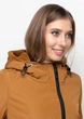 Пальто с капюшоном из экомеха 1062-1M-C Желтый M - изображение 6