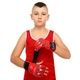 Перчатки для смешанных единоборств MMA на липучке размер S Полиуретан Zelart красный BO-3207 - изображение 7