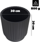 Doniczka z wkładem Kadax Antracyt 30 cm (5903699497388) - obraz 7