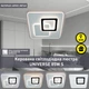 Управляемая светодиодная люстра UNIVERSE 85W S 450х450х51мм Белая - изображение 1
