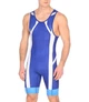 Трико борцовское Asics Wrestling Singlet Синий, Белый, Голубой XS (157516-0043 XS) - изображение 1