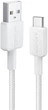 Кабель Anker 322 USB-A to USB-C - 1.8m Nylon White (A81H6H21) - изображение 1