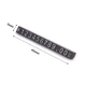 Набор пластиковых ценников Lesko SJX-HDY-XH-0-9 Black+Silver 45*3*5 мм с цифрами 100 шт на витрину - изображение 5
