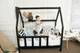 Детская деревянная кровать домик Монтессори BUSY WOOD на ножках Модель 1 140x70 см Чёрная - изображение 10