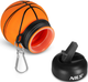 Butelka na wodę Nils Camp NC4104 Silikonowa, składana 550 ml Basketball (5908261683053) - obraz 3