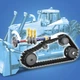 Конструктор LEGO City Желтый бульдозер 682 детали (60466) - изображение 5