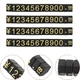 Набор пластиковых ценников Lesko SJX-HDJ-ZH-0-9 Black+Gold 56*4*6 мм с цифрами 100 шт на витрину - изображение 3