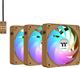 Zestaw wentylatorów Thermaltake CT140 EX Reverse ARGB Sync (3-Fan Pack) Gravel Sand (CL-F228-PL14GS-A) - obraz 1