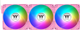 Zestaw wentylatorów Thermaltake CT140 EX Reverse ARGB Sync (3-Fan Pack) Bubble Pink (CL-F229-PL14PK-A) - obraz 2