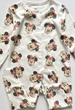 Человечек бежевый монограммный с Mickey Mouse на девочку Primark 74 размер на 6-9 месяцев - изображение 2