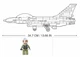 Конструктор блочный Sluban Истребитель F-16C Falcon 521 деталь 1 фигурка M38-B0891 - изображение 4