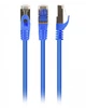 Патч-корд S/FTP Cablexpert (PP6A-LSZHCU-B-1M) cat.6a, литой, 50u штекер с защелкой, 1м, синий - изображение 1
