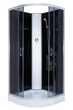 Гидромассажный бокс Ko&Po 6022 80x80x200 см черный без крыши низкий поддон серое переднее стекло Ko&Po - изображение 2