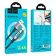 Кабель для зарядки та передачі даних HOCO U144, USB-A – Lightning, 2.4A, 1.2 м - зображення 5