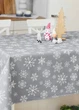 Новорічна скатертина 150*180 см. Сірий/білий Homedec - зображення 2