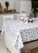 Новогодняя скатерть 110*150 см. Бело-серая Homedec - изображение 1