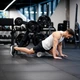 Массажный ролик Gymtek для йоги и фитнеса EVA 33*14см серый - изображение 3