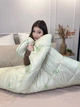 Одеяло полуторное стеганое зимнее из бамбукового волокна Leri Max 21528 145х210 см салатовое - изображение 10