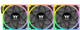 Wentylator Thermaltake Toughfan EX 120 ARGB Sync (zestaw 3 wentylatorów) Black (CL-F210-PL12SW-A) - obraz 1