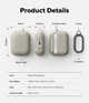 Чохол Ringke Onyx Magnetic до AirPods Pro 3 Warm Gray (EC119302RS) - зображення 2